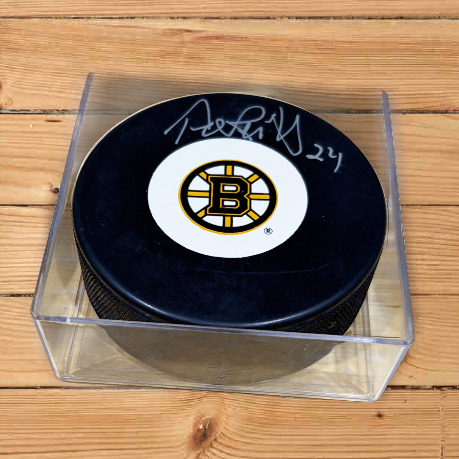 TERRY O’REILLY SIGNED BOSTON BRUINS PUCK #24 AUTO AUTOGRAPH PUCK CUBE