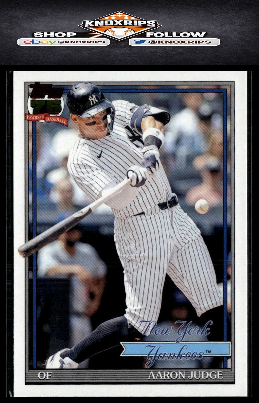 2026 Topps #T91-34 Aaron Judge 1991 Topps Baseball 35th Anniversary (Series One)