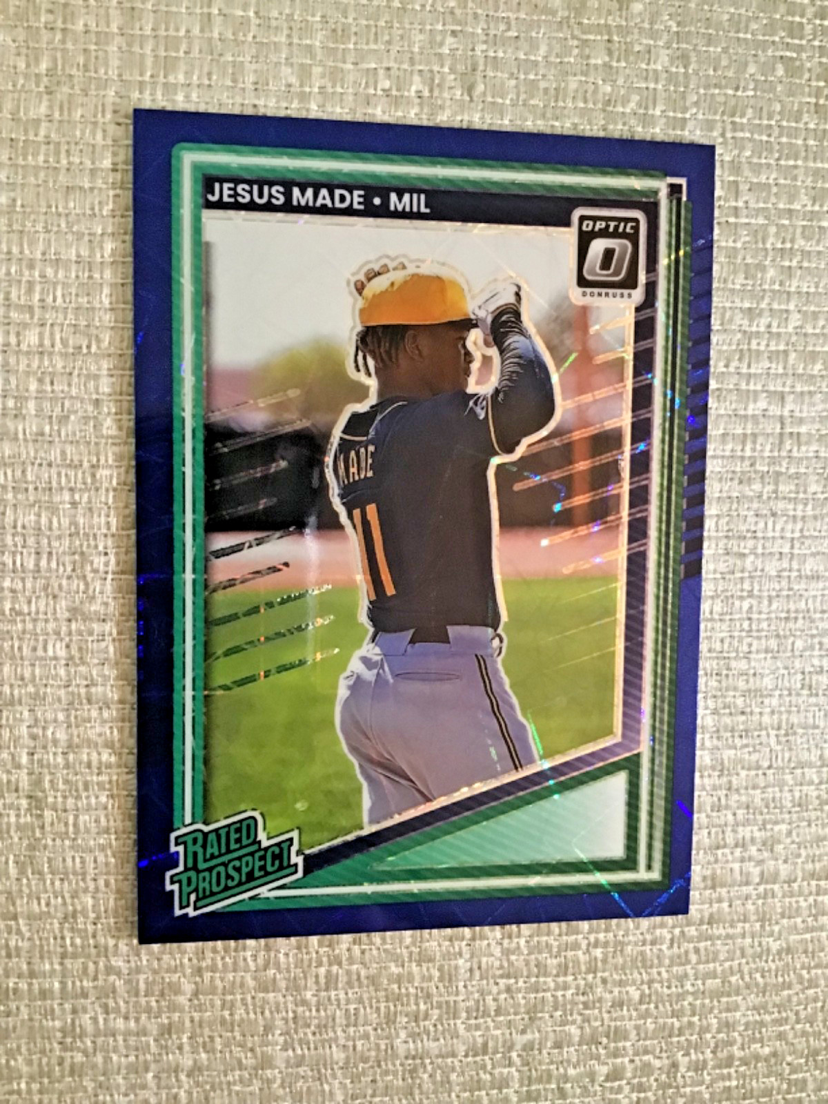 2025 Panini Donruss – Optic Rated Prospects Jesus Made #162 Blue Velocity Prizm
