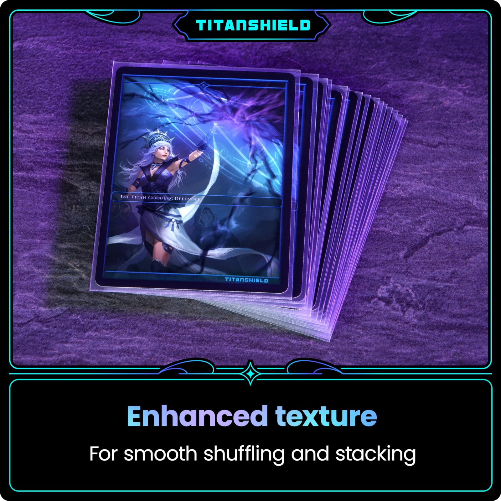 TitanShield Premium Card Sleeves | Compatible with Standard | 66x91mm, Clear
