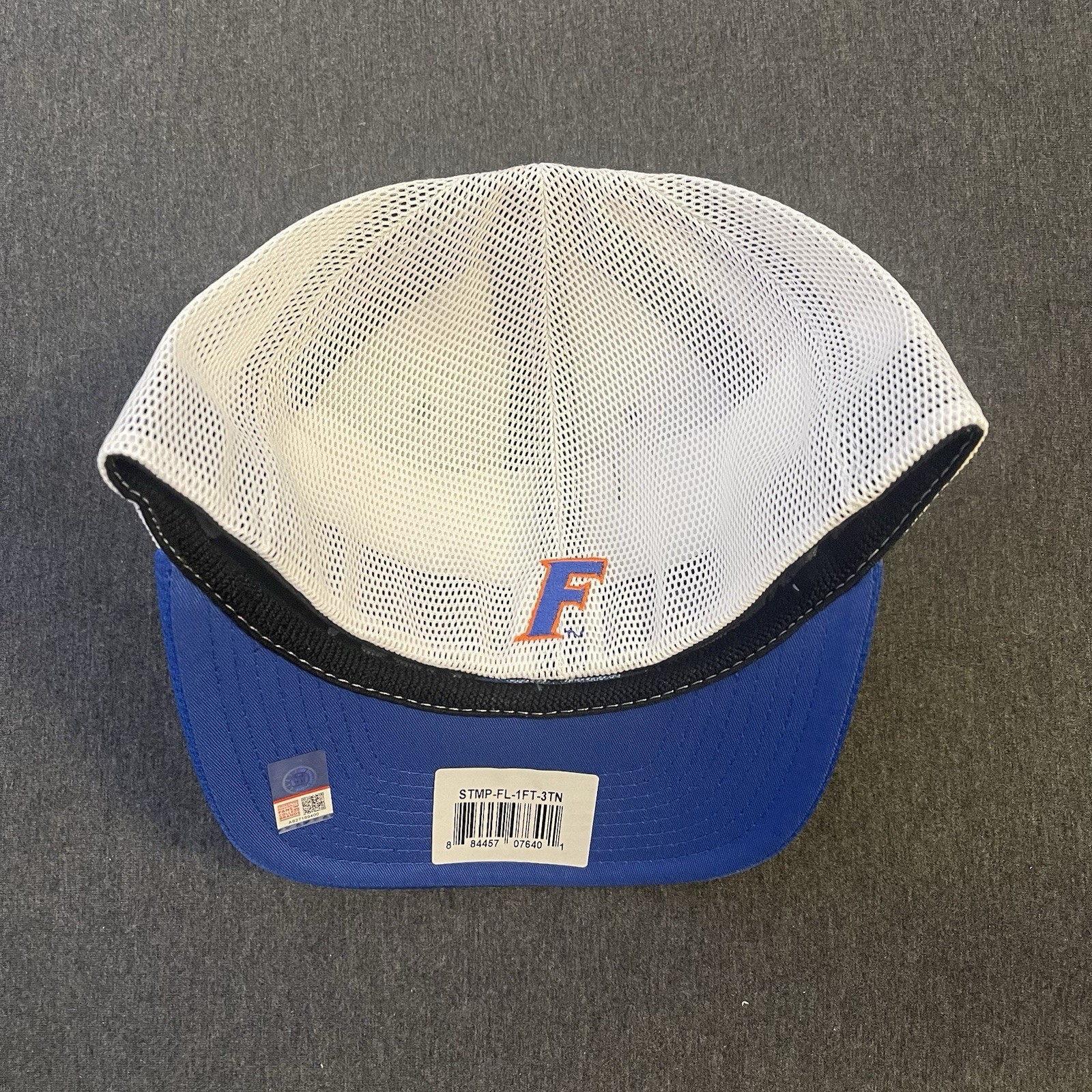Florida Gators Hat Men OSFA NEW Gray Mesh Back Stretch Breathable NCAA