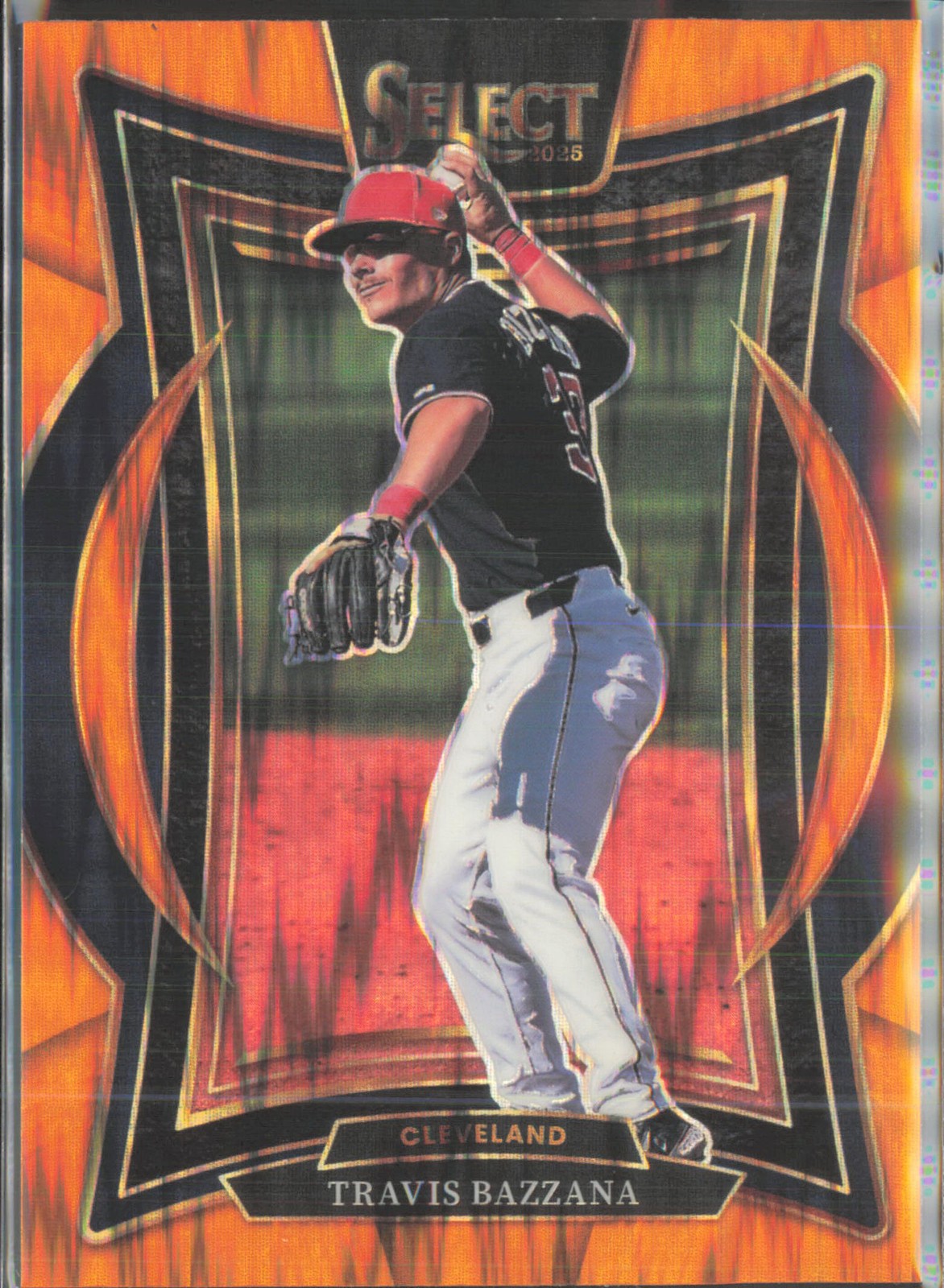 2025 Panini Select #97 Travis Bazzana Orange Flash Prizms
