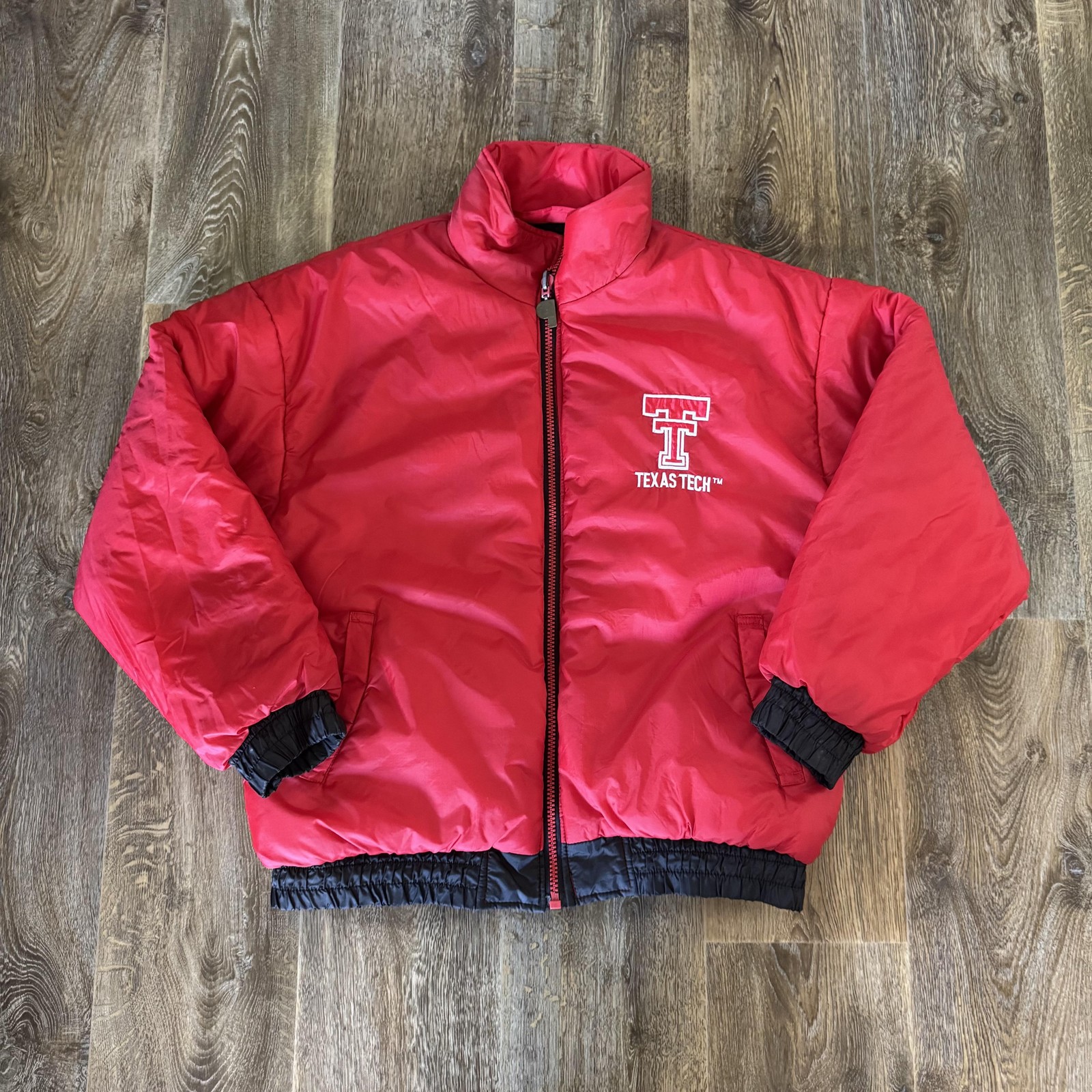 Vintage Texas Tech Red Raiders Jacket Mens XL Reversible NCAA Pro Player 90s