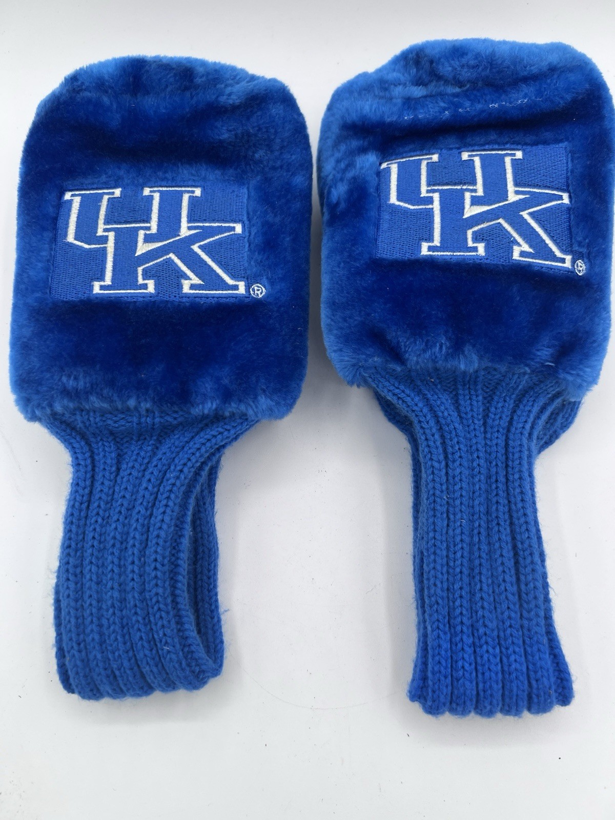 Kentucky Wildcats Golf Club Long Neck Headcover Logo Pom Knit Lot Of 2