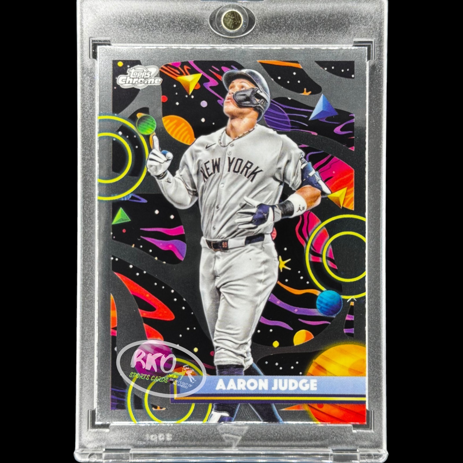 AARON JUDGE RARE BLACK SPACE CHROME INVESTMENT CARD YANKEES MVP MINT