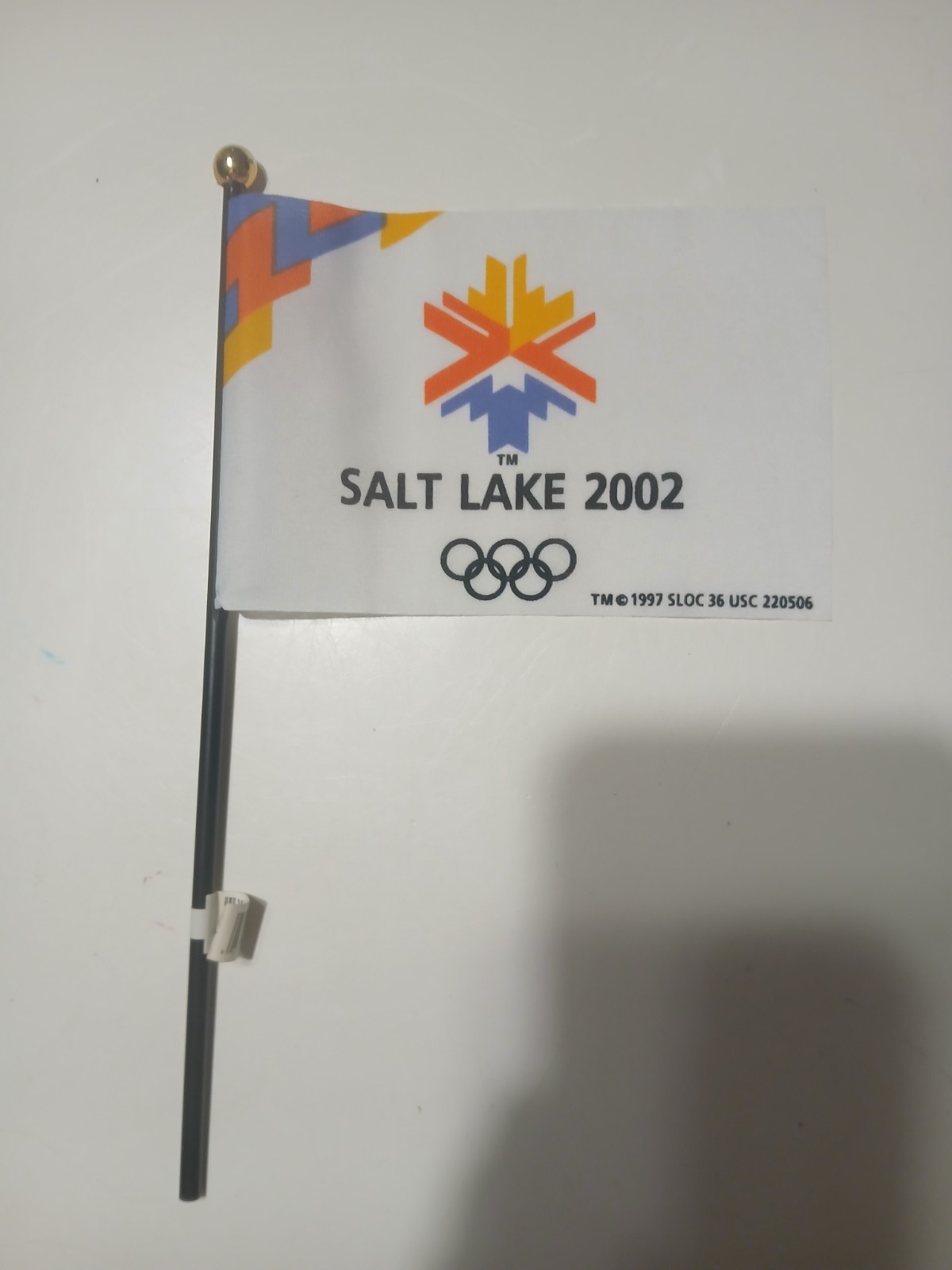 2002 Salt Lake Winter Olympics Flag Fast Shipping!!! Vintage Commemorative Etc.