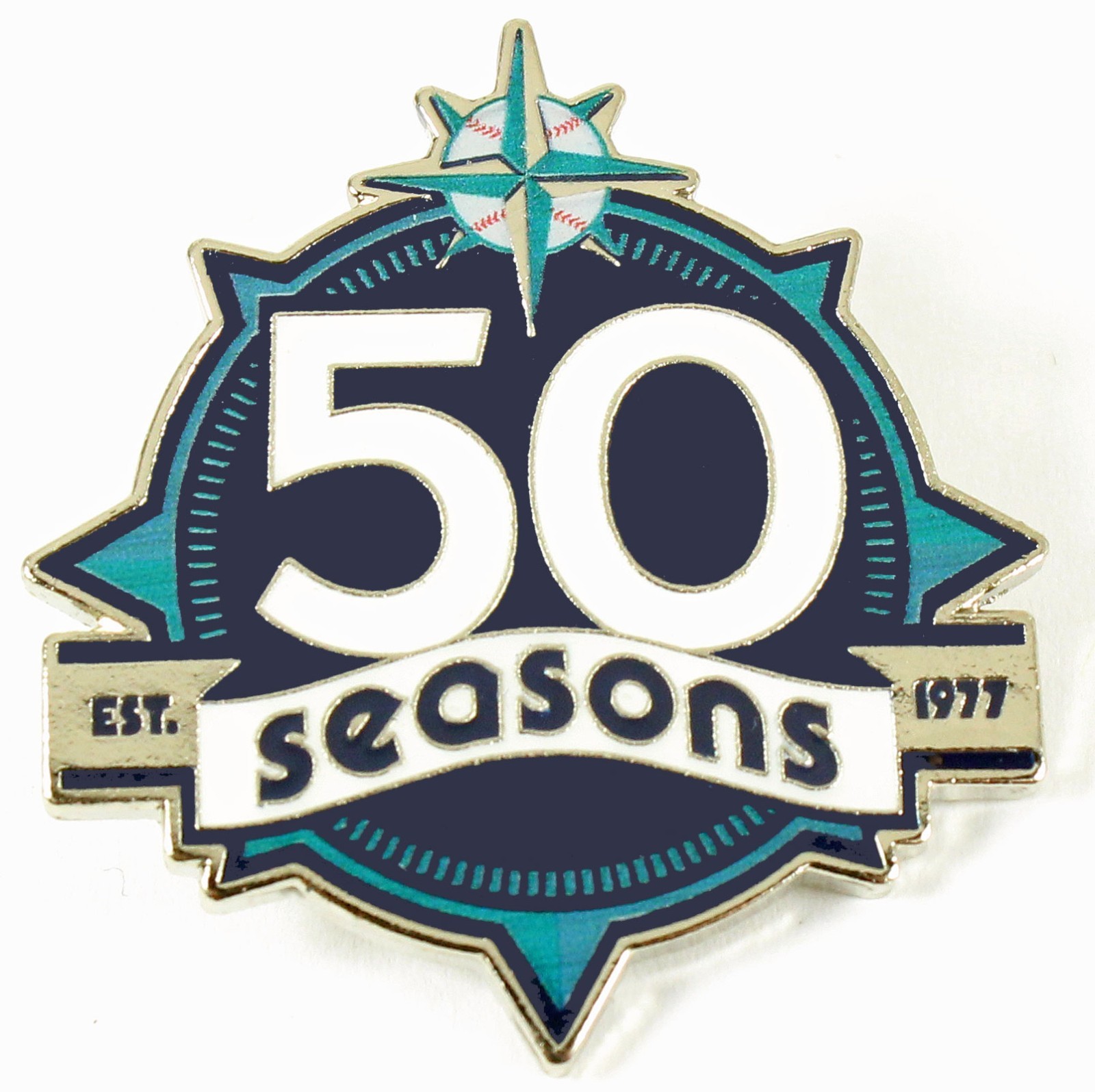 Seattle Mariners 50th Anniversary Logo Pin