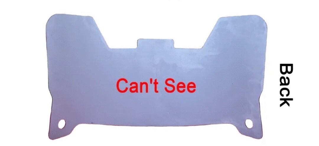 BLUE MIRROR Full Size Football Flex Helmet Visors With Clips FOR DISPLAY ONLY