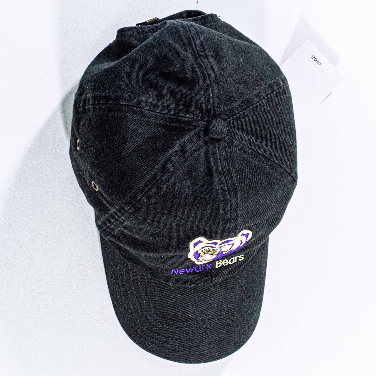 Vintage Newark Bears Hat Adjustable Cap Baseball NJ Minor League Logo Y2K Black