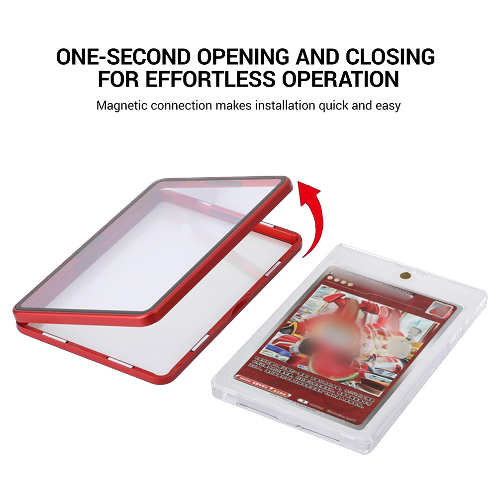 Magnetic Trading Card Case One Touch Protector Holder for 35PT 55PT Slab Display