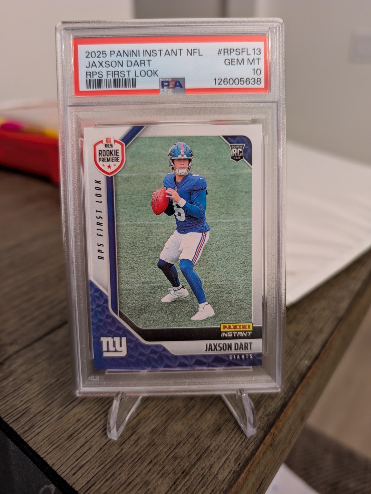 2025 Panini Instant Rps First Look – Jaxson Dart #RPSFL-13 /2678 (RC) PSA 10