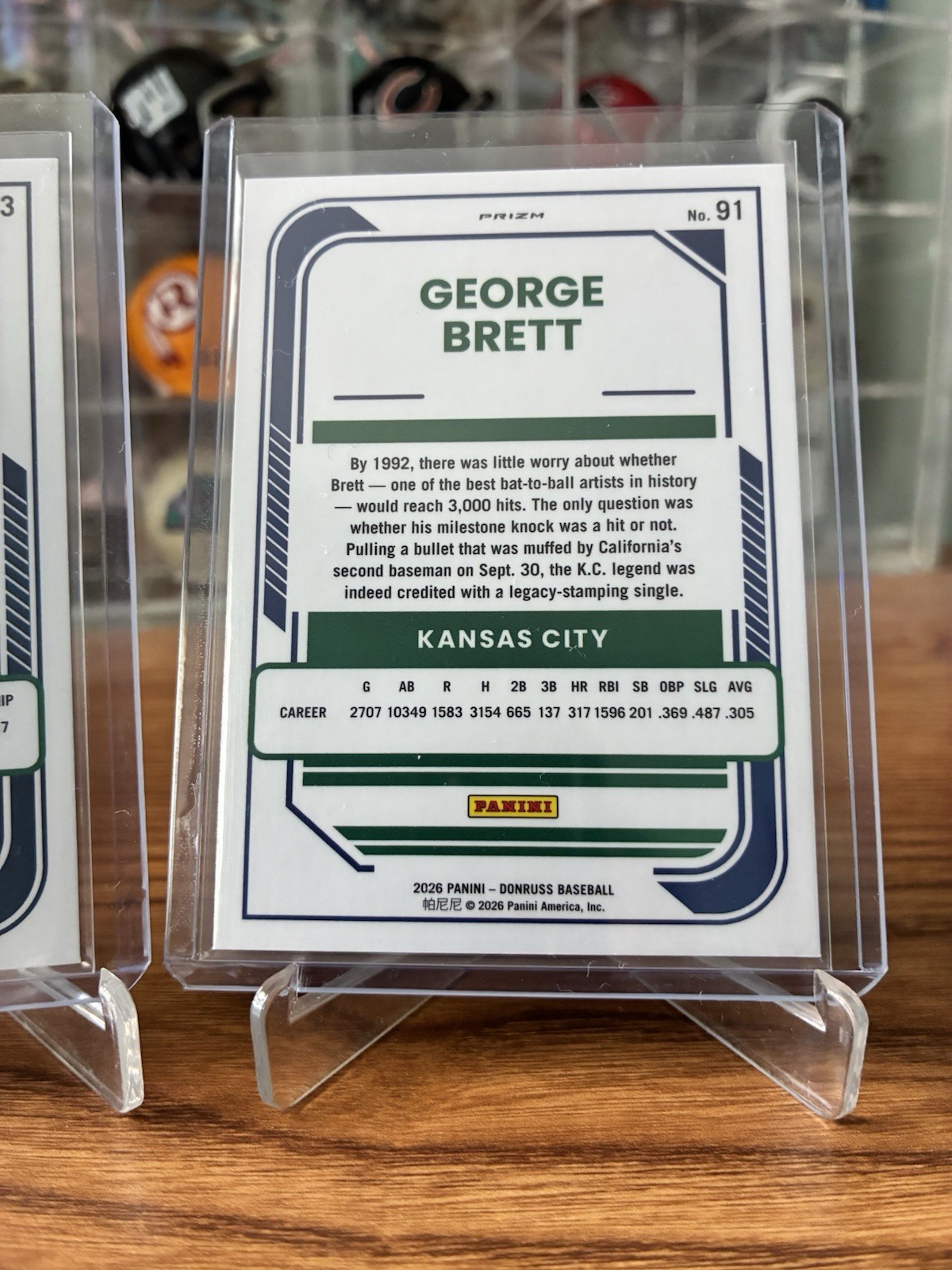 2026 Donruss Optic Shock Parallel – 2 Cards Of Randy Johnson And George Brett