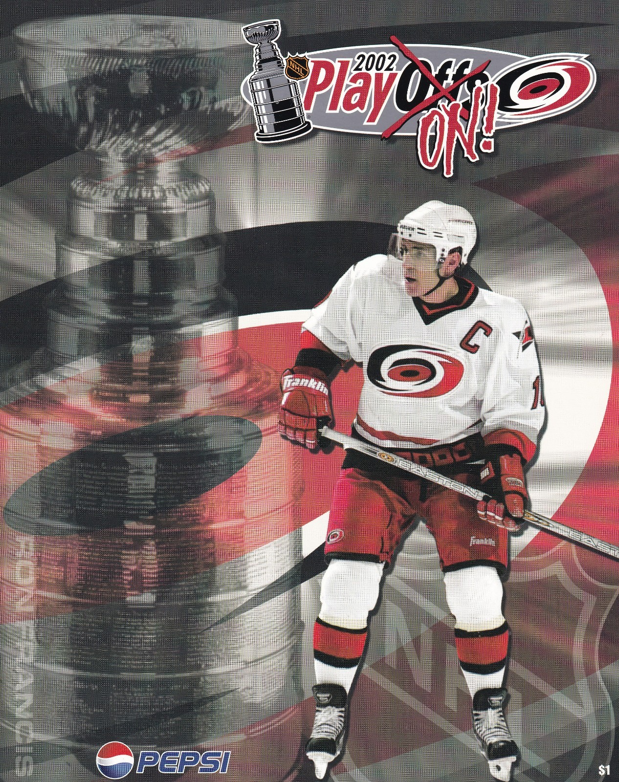 Carolina Hurricanes Program Line-up Cards Various Years Aho Ward Staal