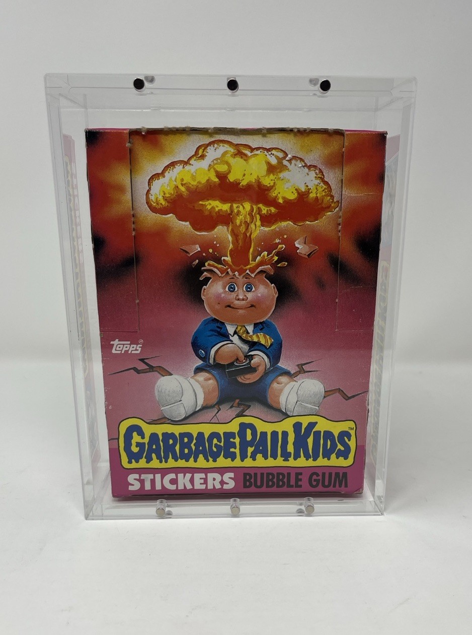 Acrylic Display Case Magnetic Lid FITS Garbage Pail Kids OS1 Series 1 Wax Box