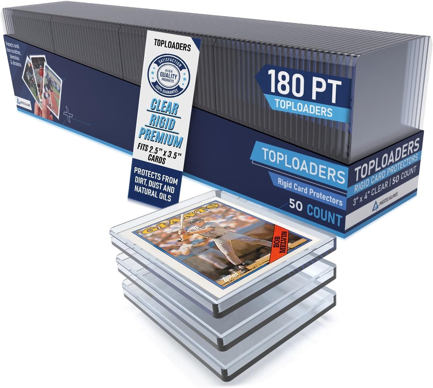 Seamless 20PT – 360PT Thick Top Loaders for Cards | Top Loader Card Holder, B…