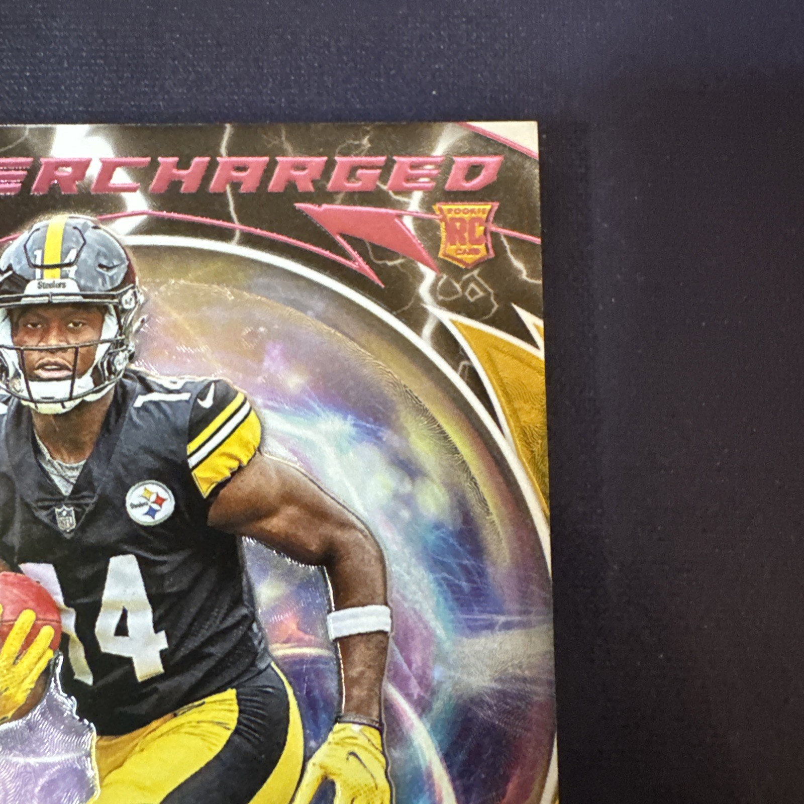 2022 Panini Elements George Pickens Rookie RC 1/1 Swoosh NFL Shield One Of One