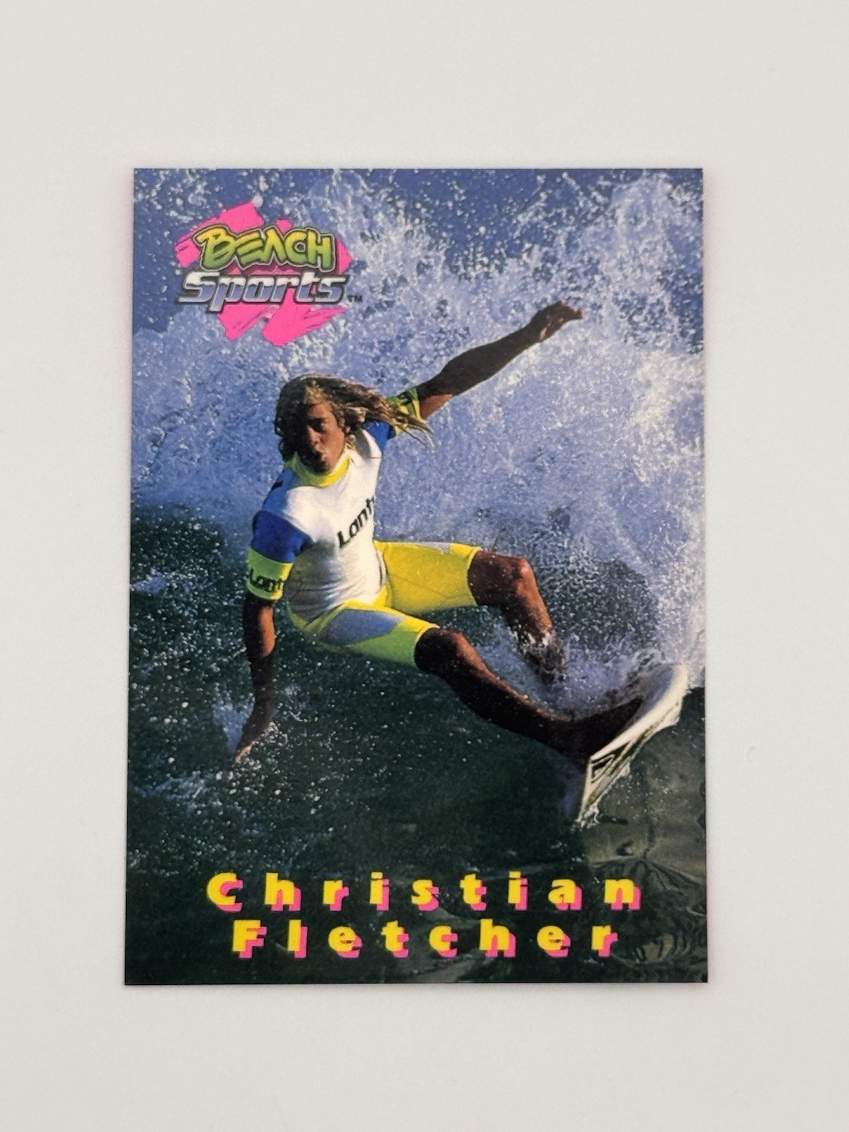 1992 Beach Sports #1 Christian Fletcher Prototype Trading Card – Free Shipping