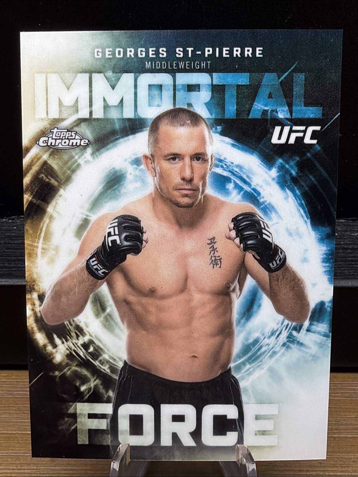 2026 Topps Chrome UFC George St-Pierre Immortal Force CASE HIT SSP