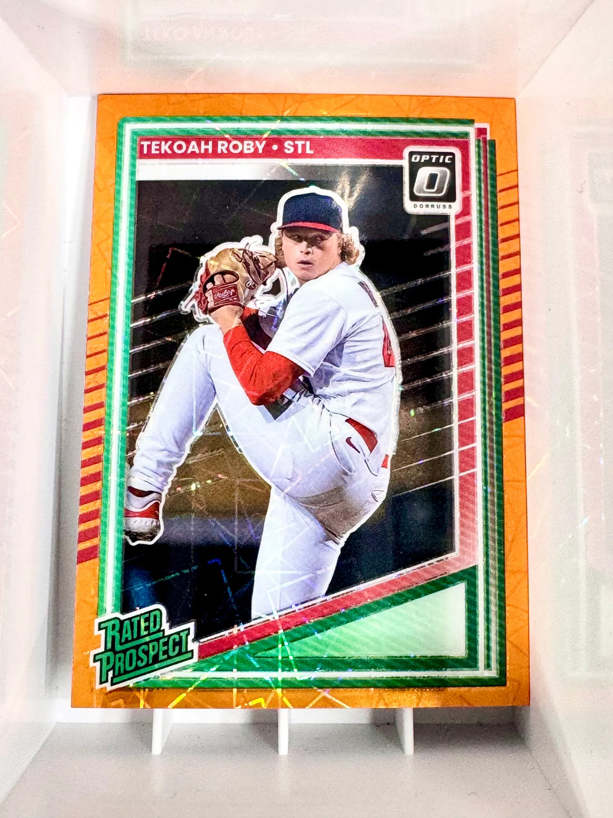 Tekoah Roby – 2025 Panini Donruss Optic Orange Velocity