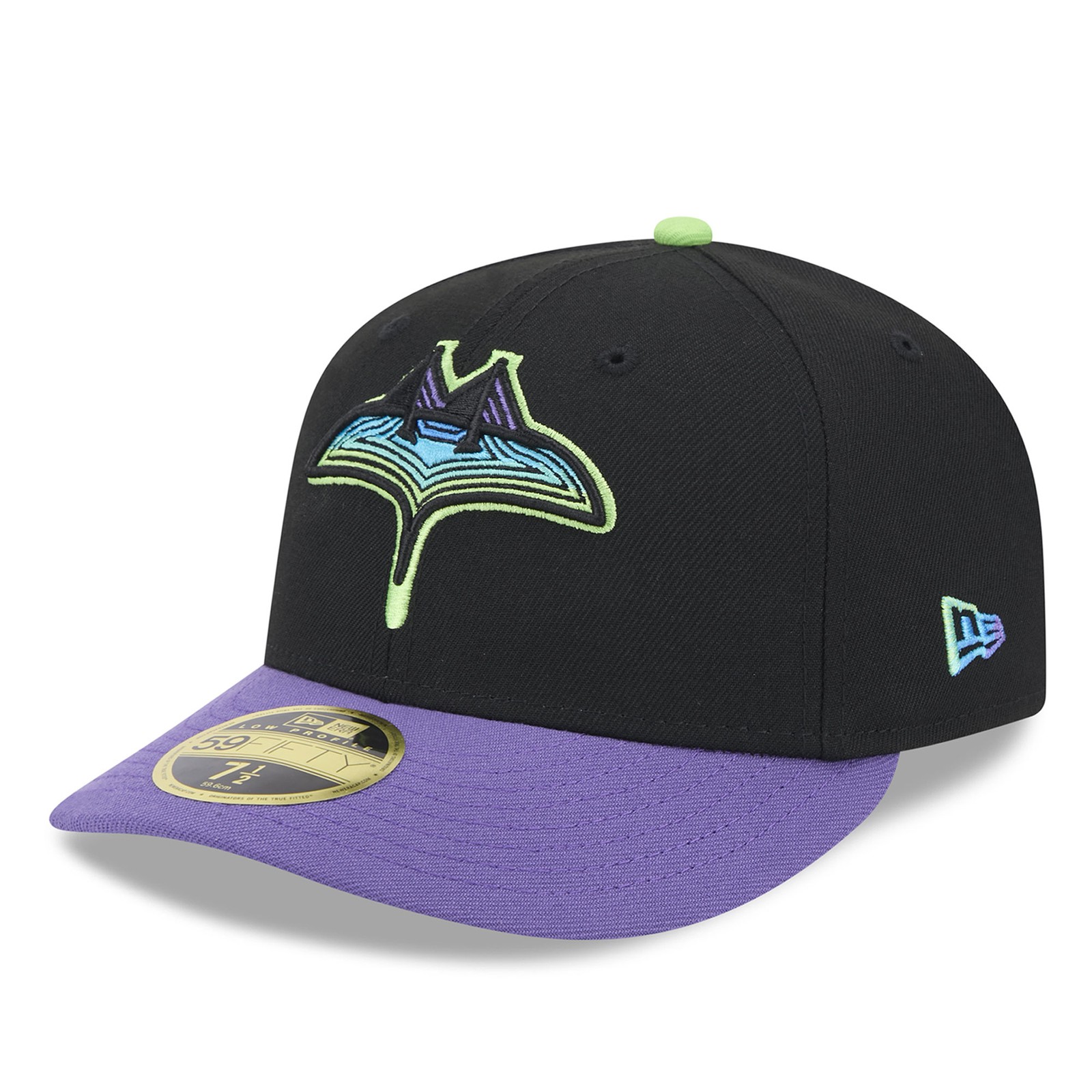 Men’s New Era Black Tampa Bay Rays 2024 City Connect Low Profile 59FIFTY Fitted