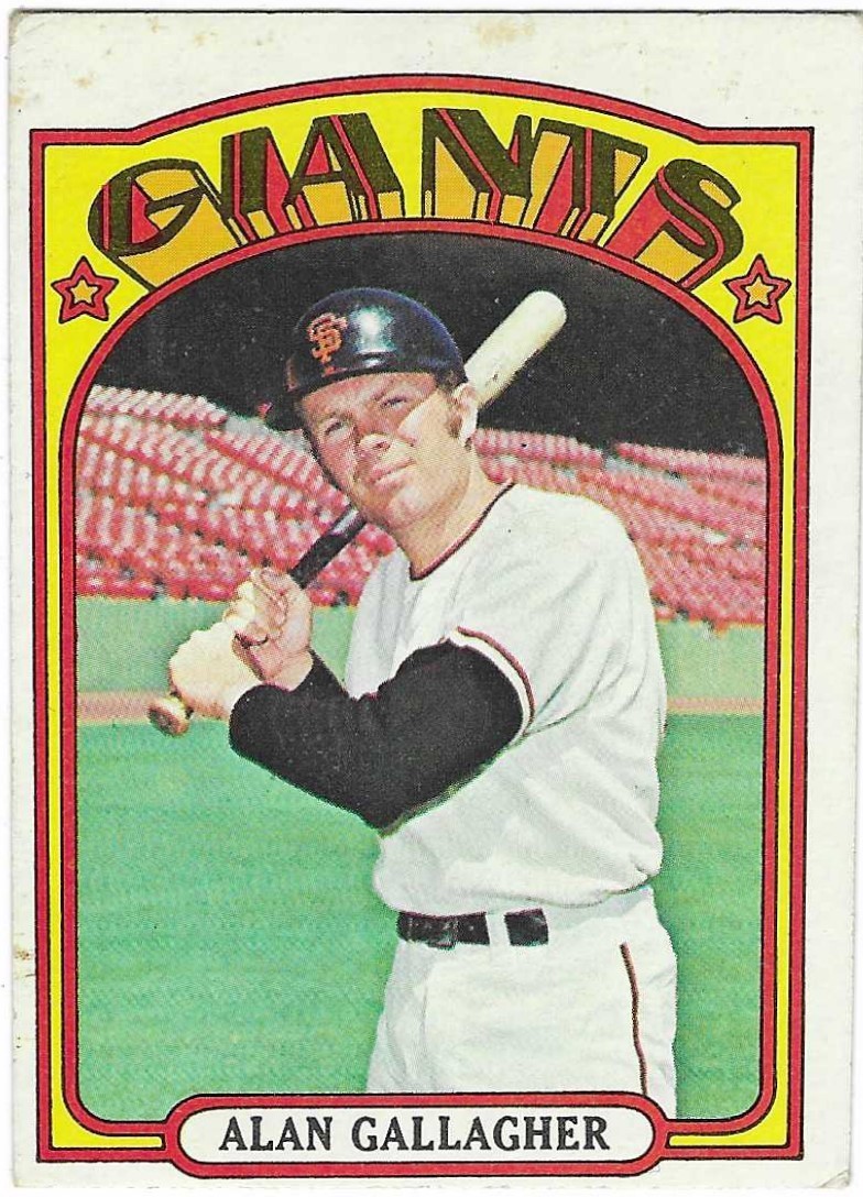 1972 TOPPS – #693 ALAN GALLAGHER (GIANTS)!! TOUGH HIGH NUMBER! GREAT CARD!!