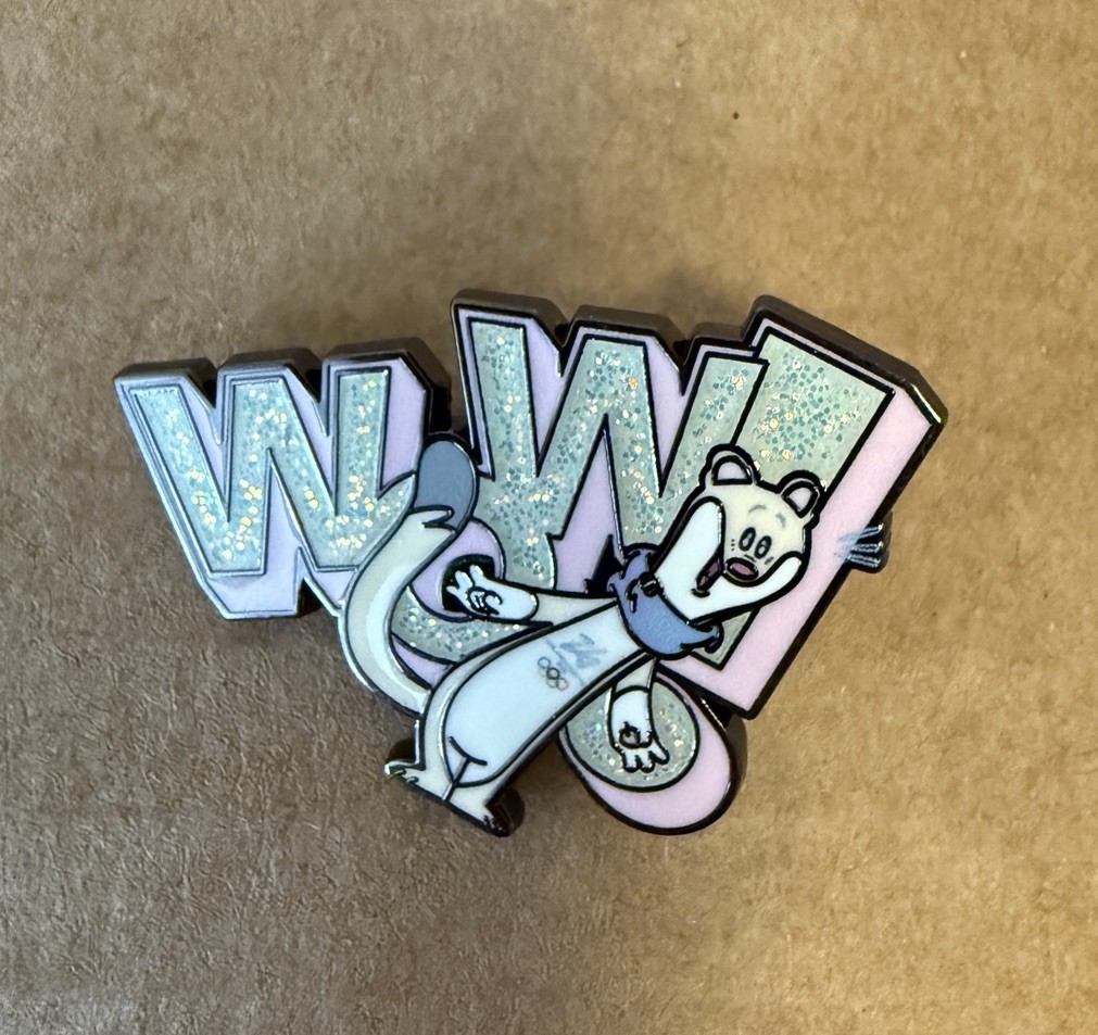 2026 Milano Cortina Winter Olympics Mascot Tina Pin WOW Logo Pin BRAND NEW!