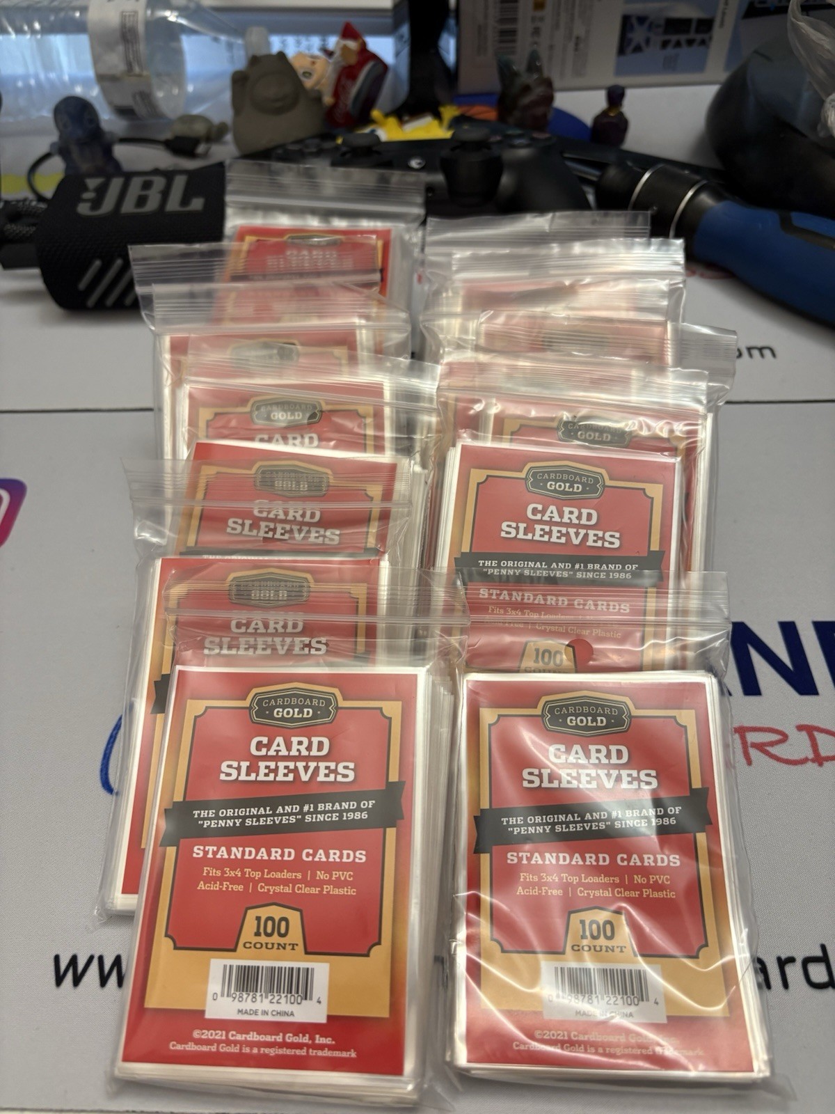 Cardboard Gold Standard Size Card Sleeves – 100 Count / Pack