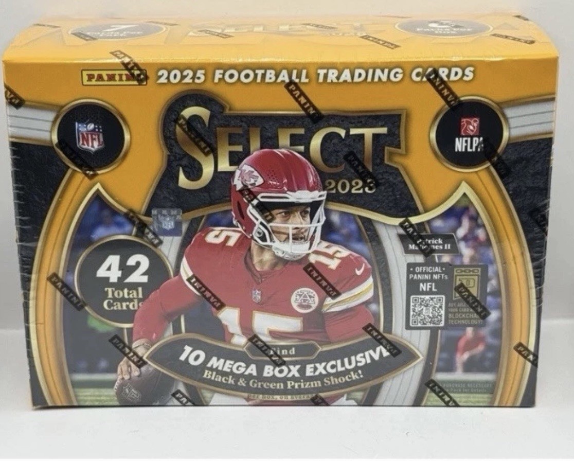 2025 Panini Select NFL Football Mega Box Factory Sealed