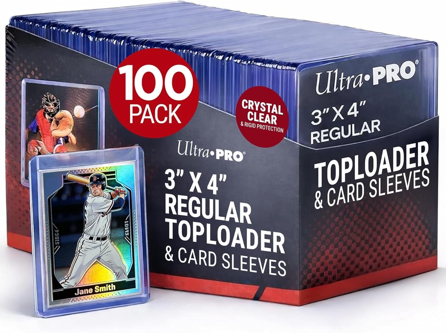 Card Protectors Bundle 3×4 Inches Clear Toploaders Soft Sleeves for Trading