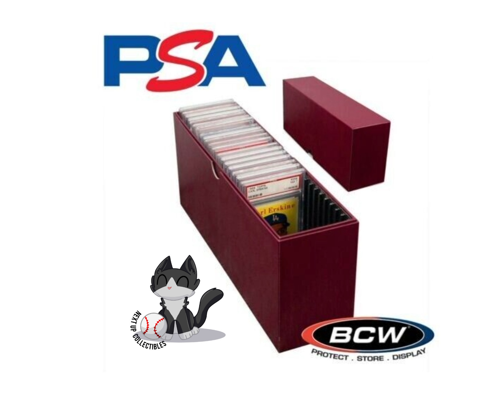 BCW Slotted Graded Card Storage Box for PSA Certified Slabs Case MTG Pokemon ++
