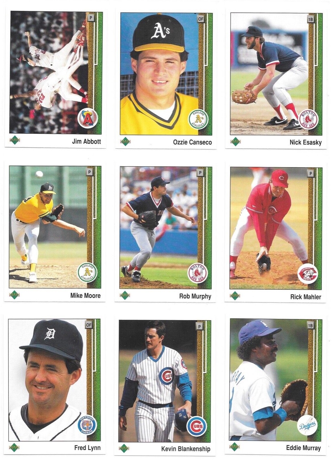 1989 Upper Deck High # Series Baseball Trading Cards #s 701-800 / Choose / mb29