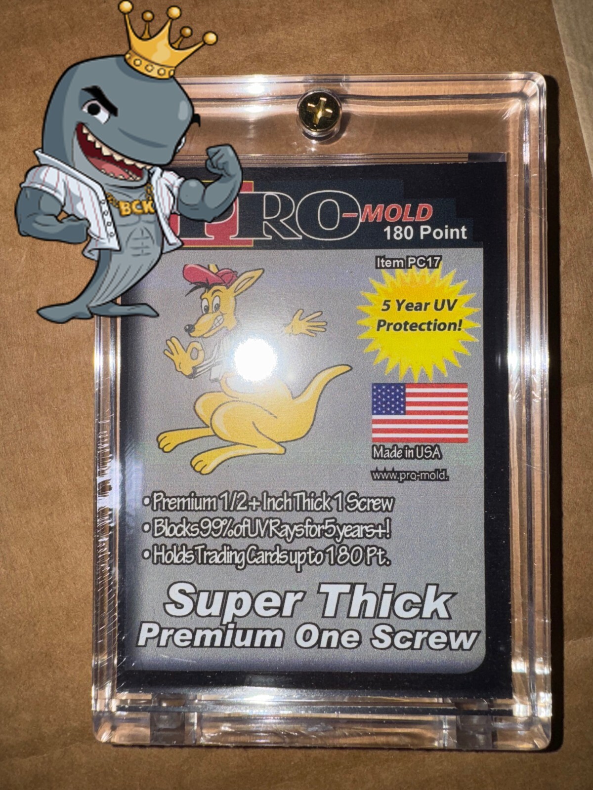 Pro-Mold Deluxe Premium 1-Screw 1/2″ 180pt Card Holder FREE SHIP