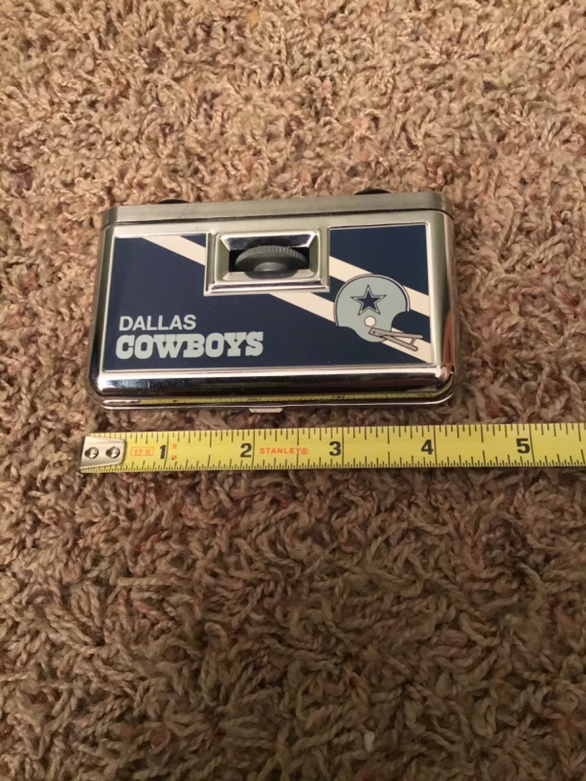 Vintage Tasco NFL Dallas Cowboys Compact Portable Binoculars w/Focusing Knob