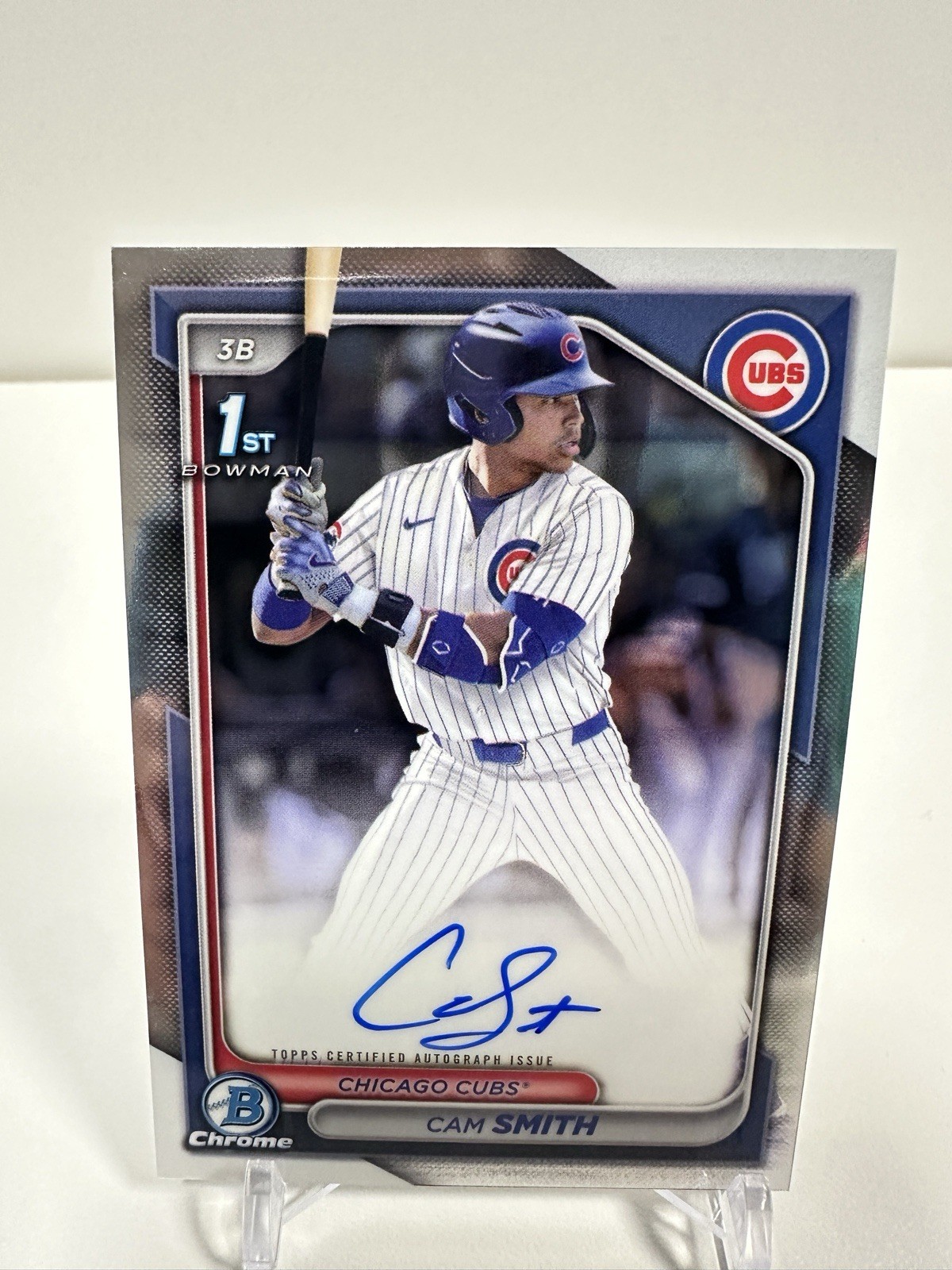 Cam Smith 2024 Bowman Draft #CPA-CS 1st Bowman Chrome Prospect Auto Cubs🔥