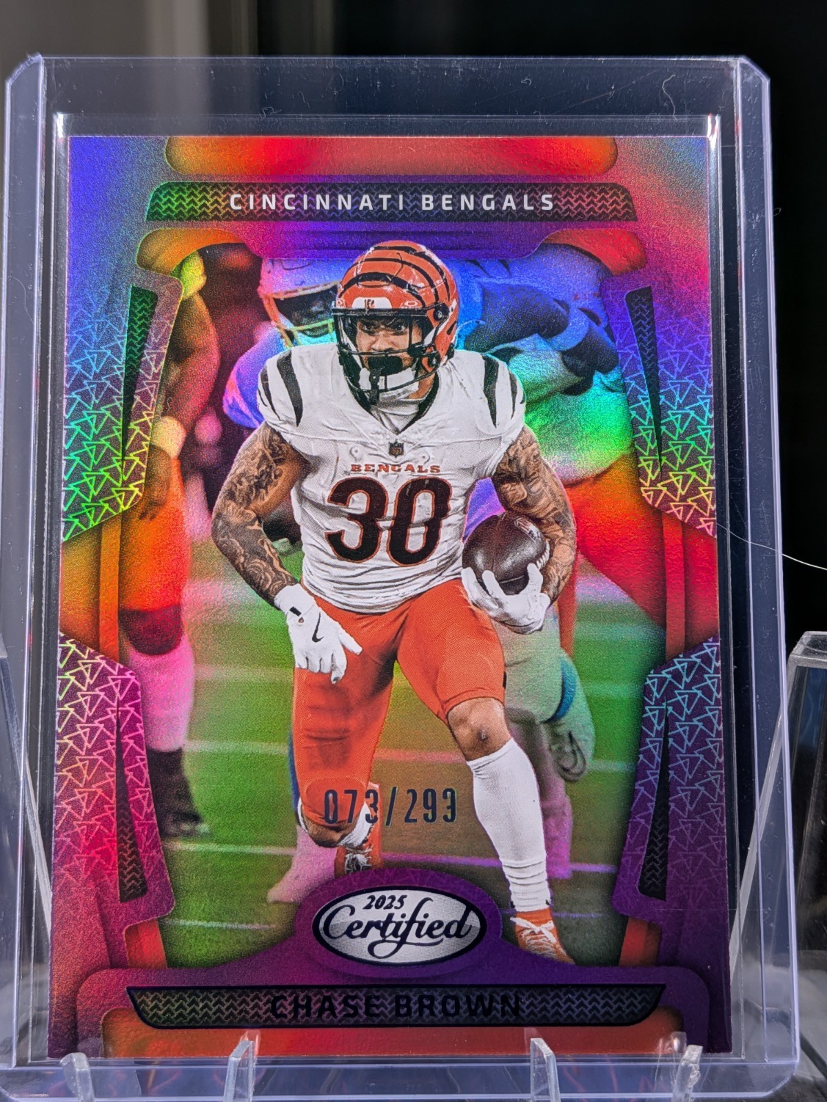 2025 Panini Certified – Chase Brown #20 Mirror Purple /299