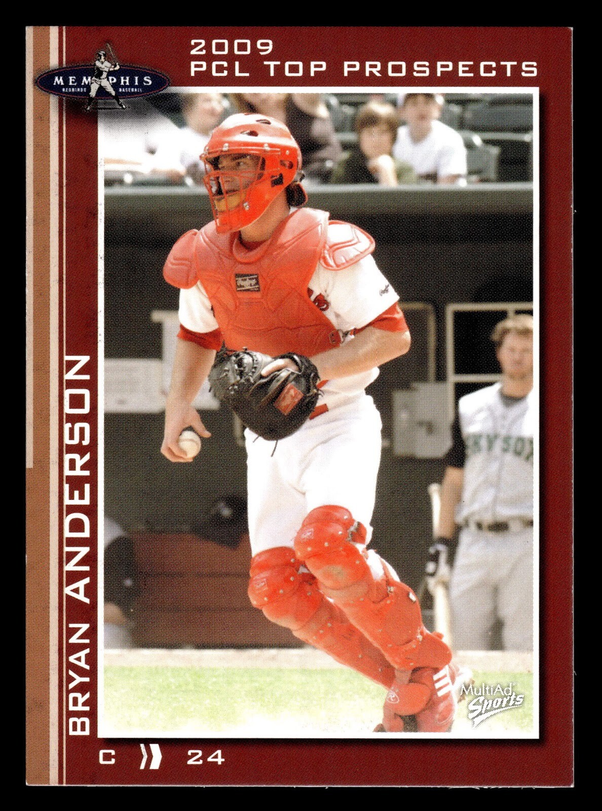 2009 MultiAd Pacific Coast League Top Prospects PCL AAA #13 Bryan Anderson