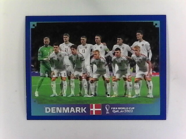 2022 Panini FIFA World Cup Qatar BLUE Border Parallel Stickers #FRA1 – #CRO20