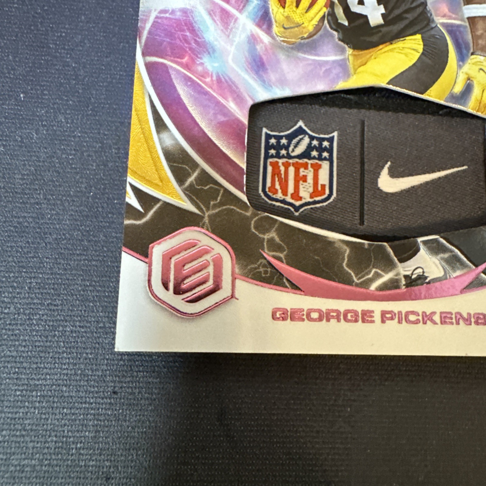 2022 Panini Elements George Pickens Rookie RC 1/1 Swoosh NFL Shield One Of One
