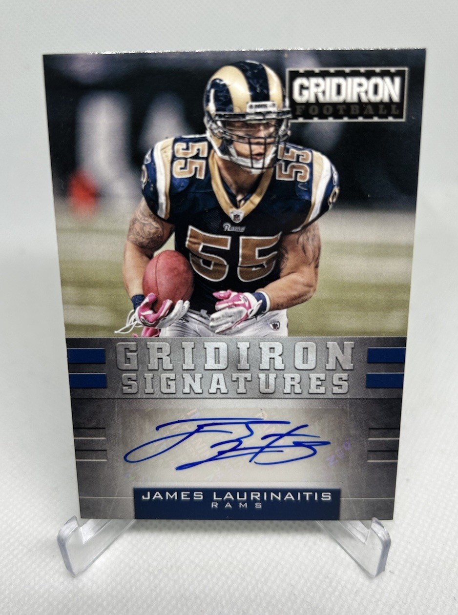 James Laurinaitis 2012 Panini Gridiron Football Auto #/49 St. Louis Rams SP