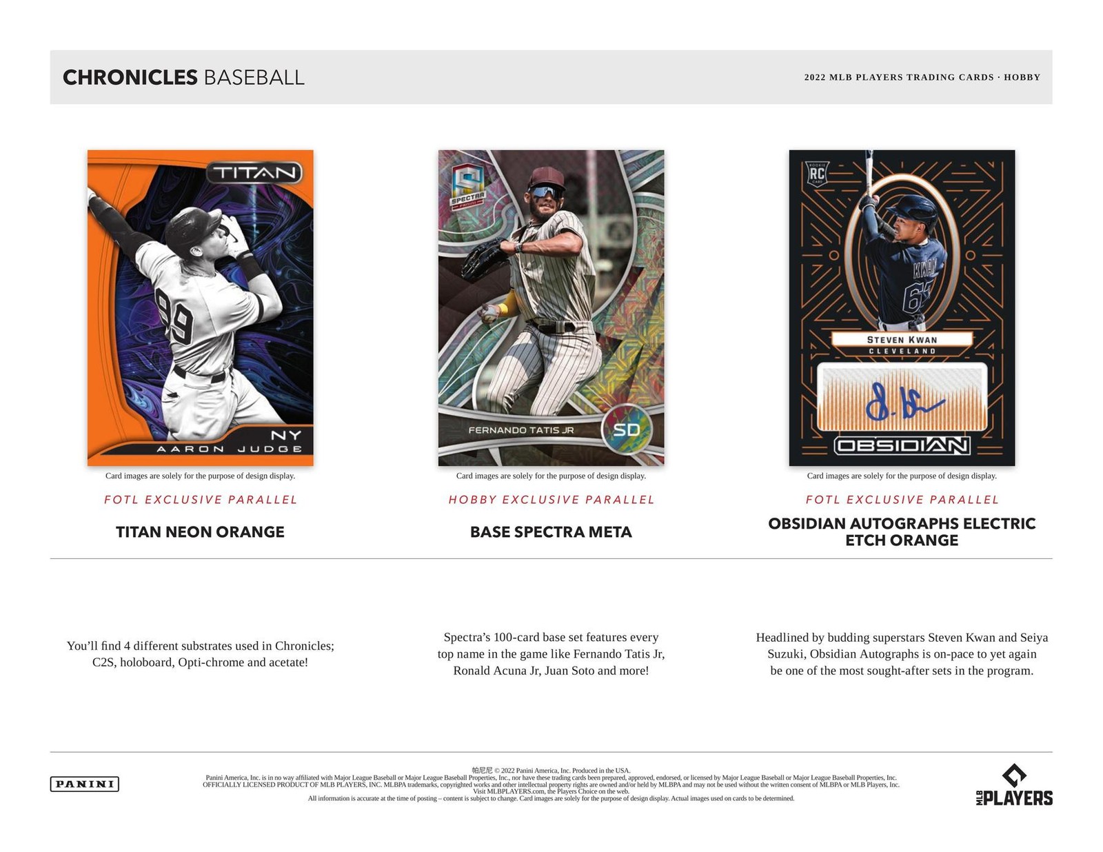2022 PANINI CHRONICLES BASEBALL HOBBY BOX