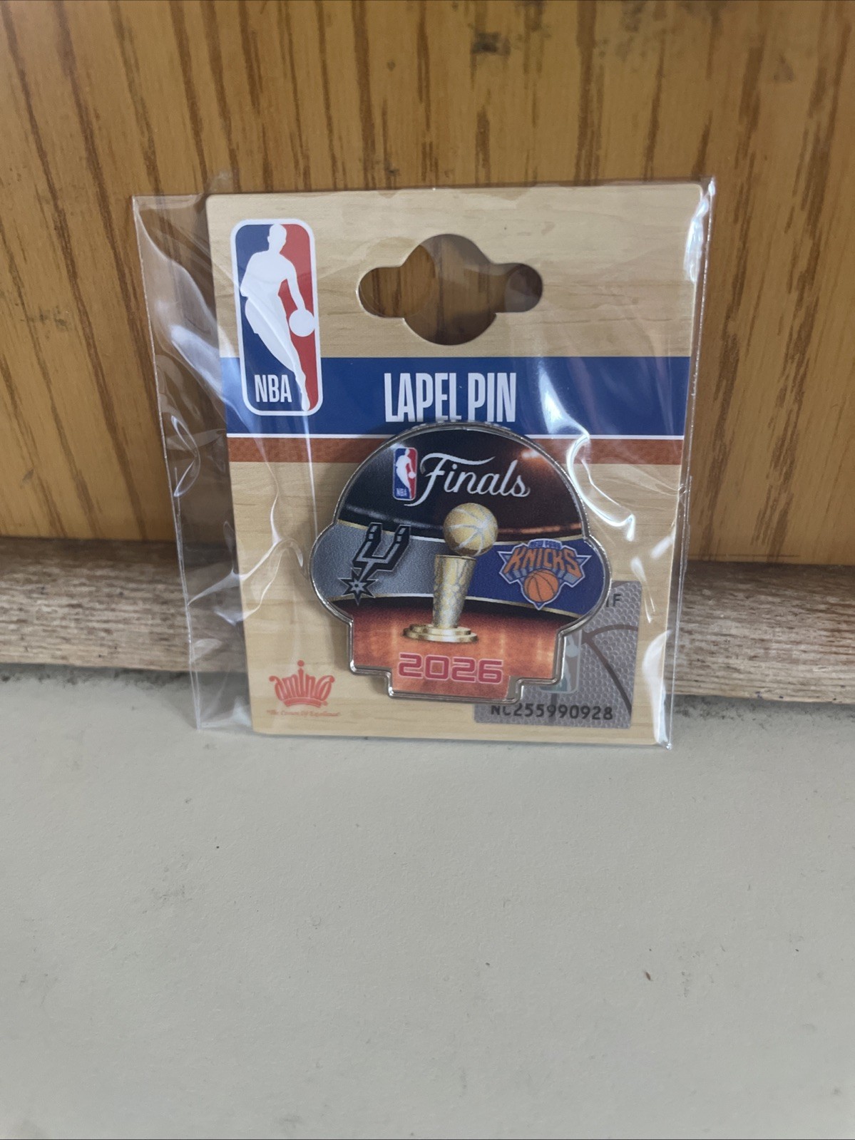 2026 NBA Finals Knicks vs San Antonio Spurs Dueling Pin Official Ready To Ship