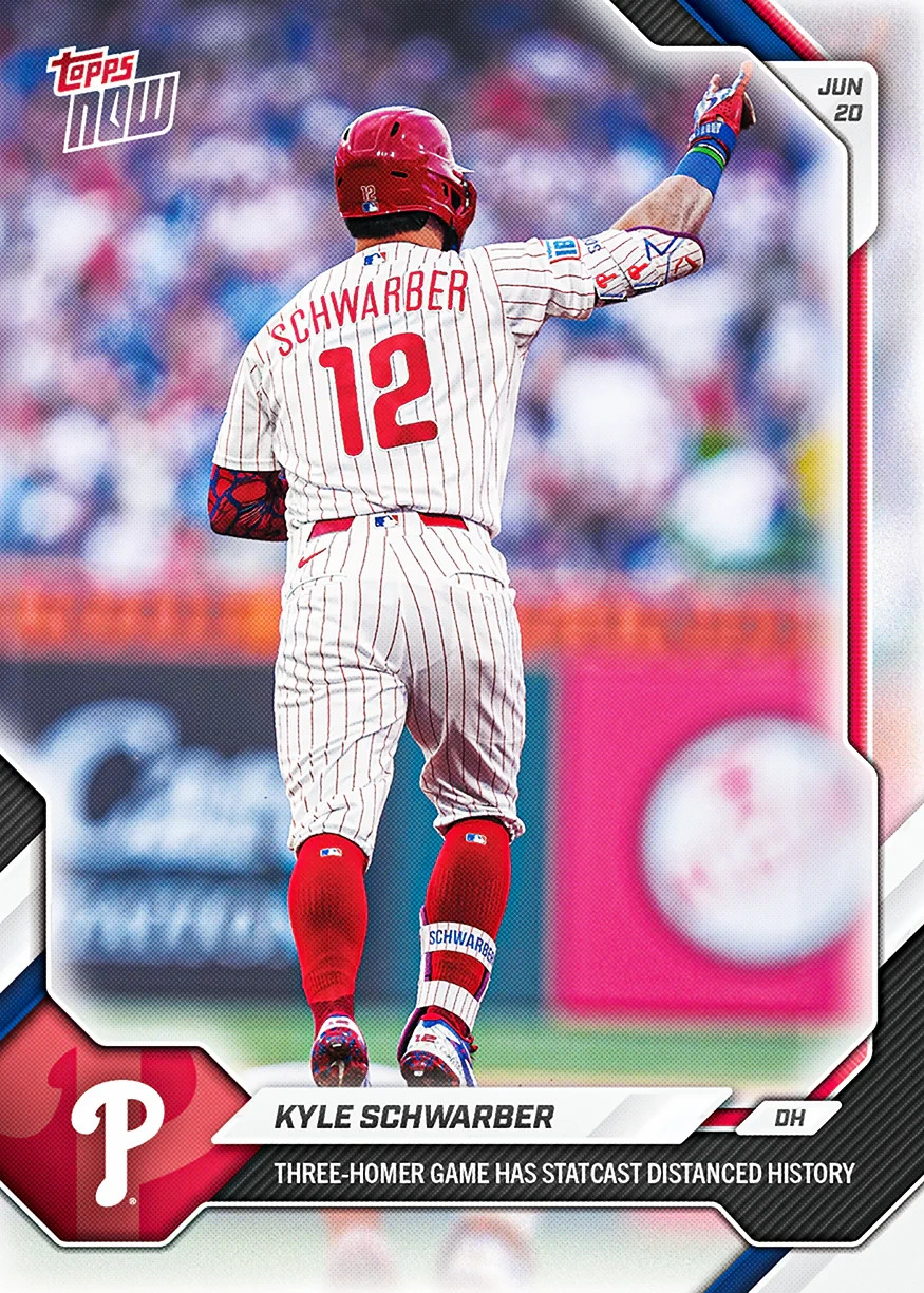 Kyle Schwarber 3-HR Game 2026 MLB Topps NOW Card 358 Presale