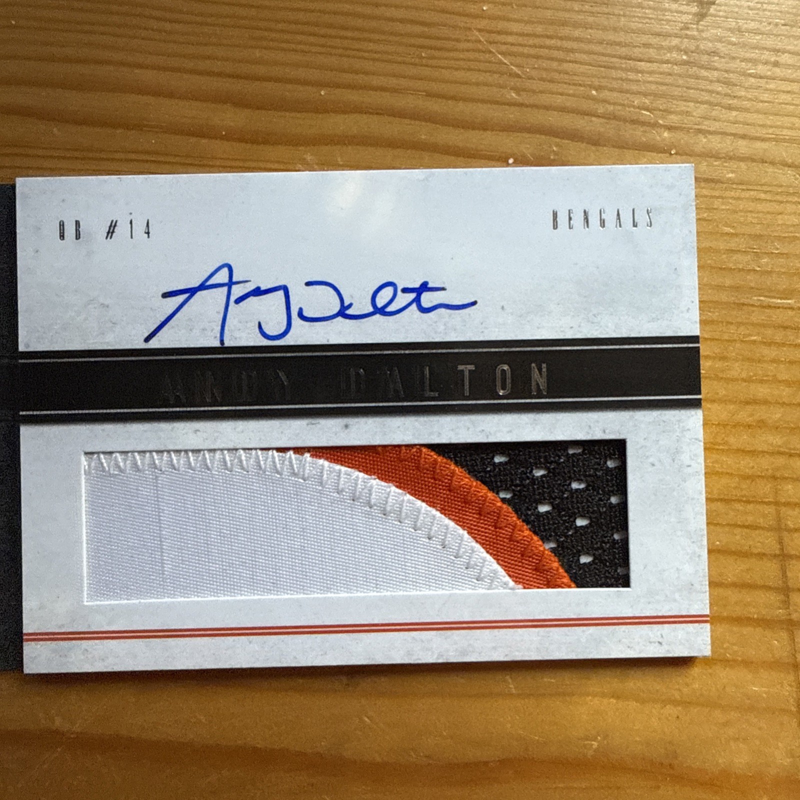 2011 PANINI PLAYBOOK ANDY DALTON #103 ROOKIE GOLD JERSEY PATCH AUTO BOOK 169/399