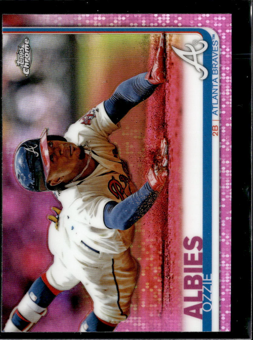 2019 Topps Chrome Pink Refractor Ozzie Albies Atlanta Braves #57