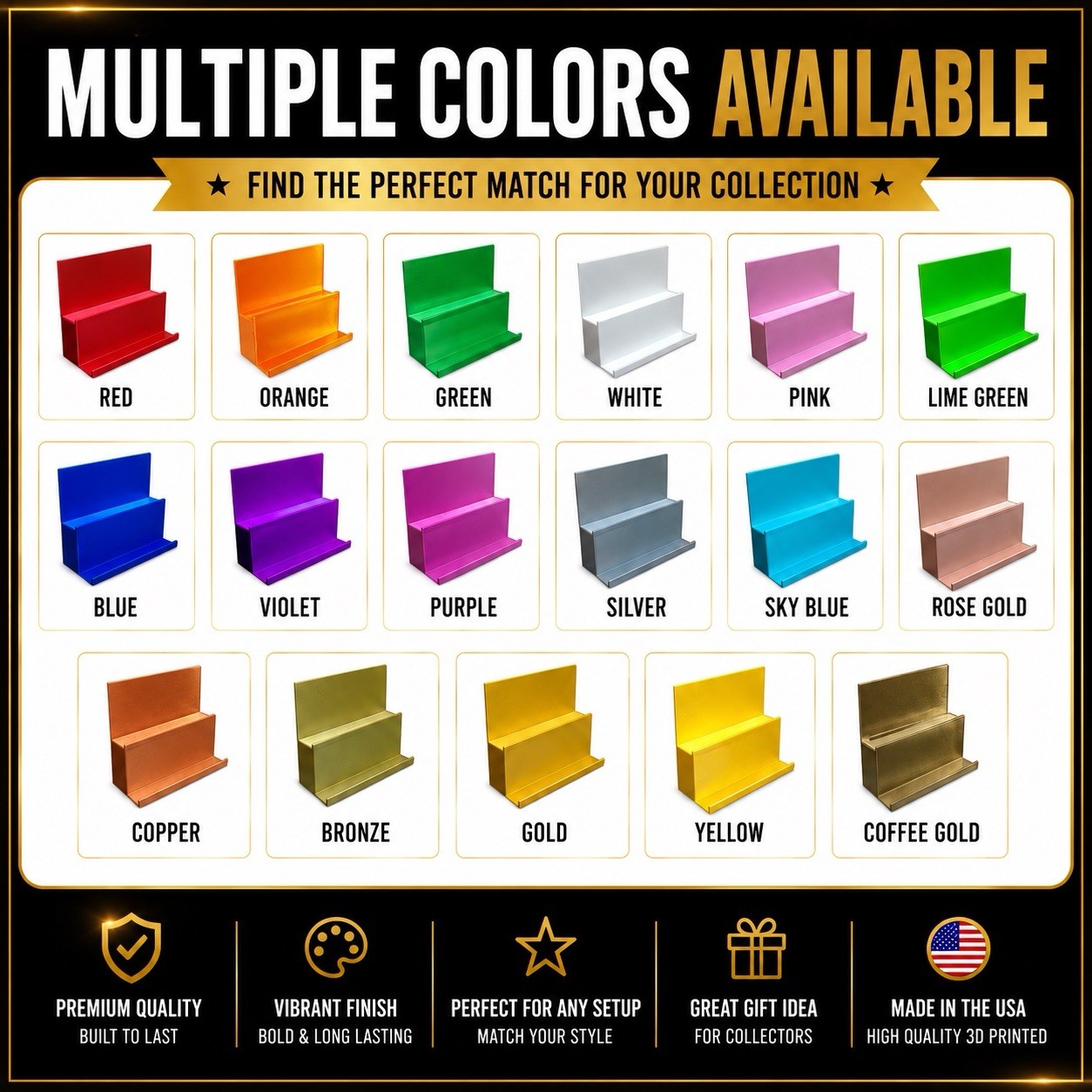 Trading Card Display Tower – Choose Color & Variant