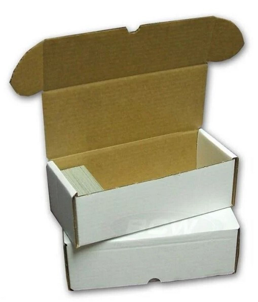 New (1) BCW 500 Count Cardboard Trading Card Storage Box