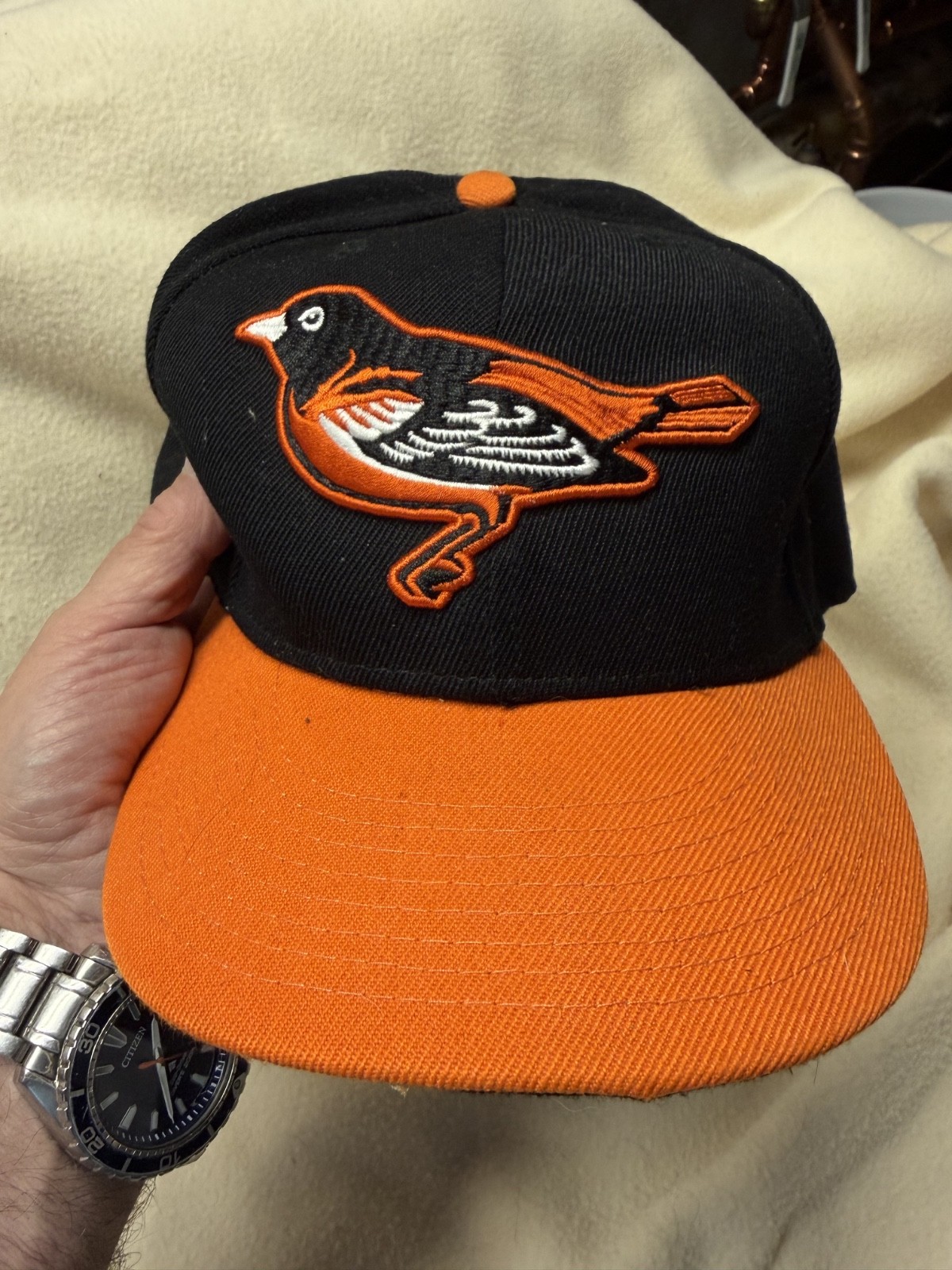 (a-110) Baltimore Orioles fitted baseball cap – 7 1/2 – New Era