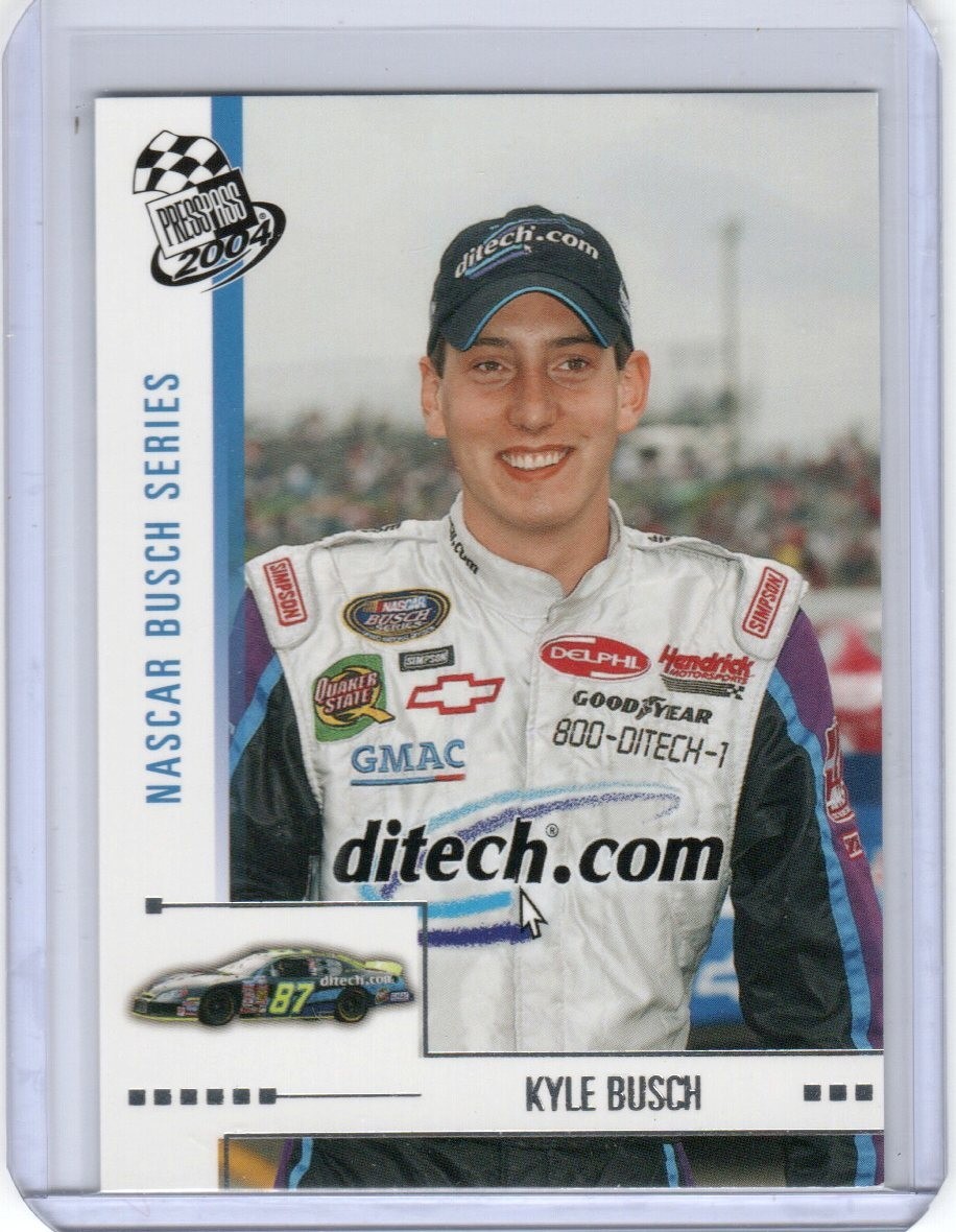 2004 PRESS PASS Kyle Busch ROOKIE CARD #38!