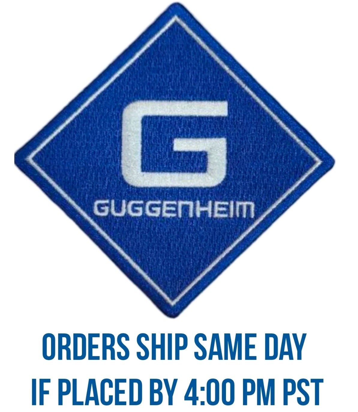 2025 Guggenheim Ad Advertising Jersey Patch – Los Angeles Dodgers