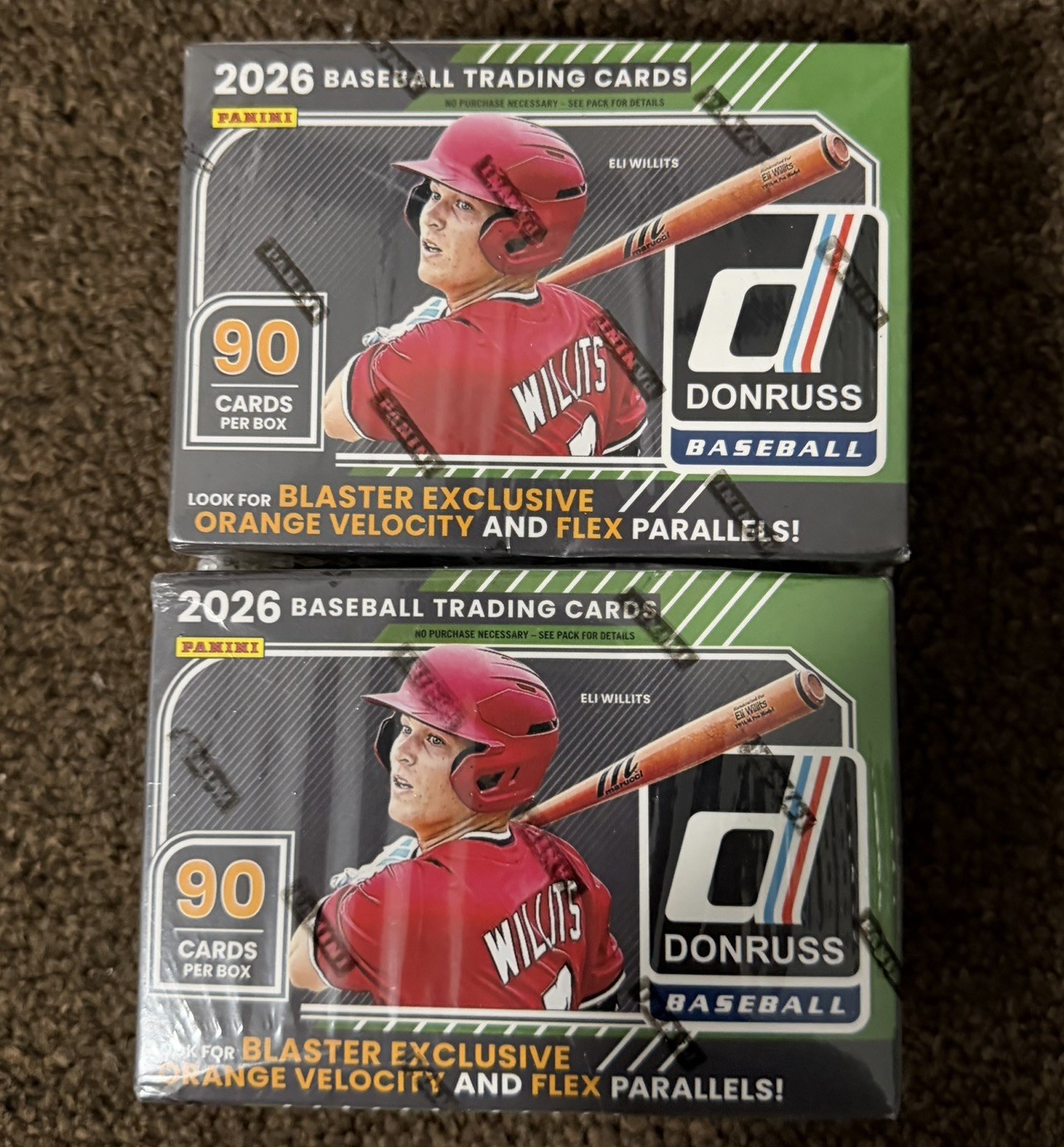2026 Panini Donruss Baseball Factory Sealed Blaster Box Lot of 2 Ready to Ship